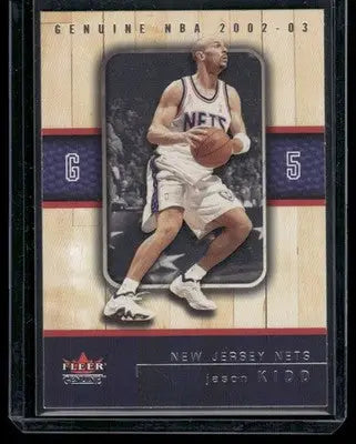 2002-03 Fleer Genuine Jason Kidd #5 Basketball - Basketball Card Single