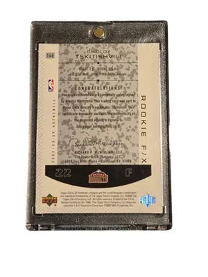 2002-03 SP Authentic Nikoloz Tskitishvili Rookie Autograph 0329/1500 Denver - Basketball Card Single