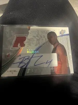 2002-03 UD SPx Rookie Jersey Autograph Caron Butler RC Auto Relic /999 #126 Heat - Basketball Card Single