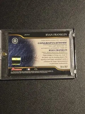 2002 Bowman #BA-RF Ryan Franklin Autographs - Baseball Card Single