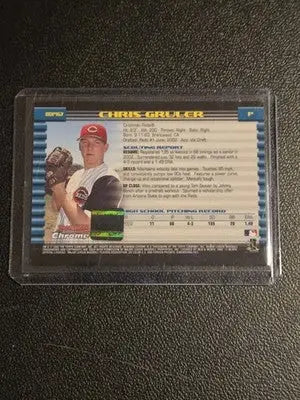 2002 Bowman Draft Picks & Prospects #BDP167 Chris Gruler Chrome - Baseball Card Single