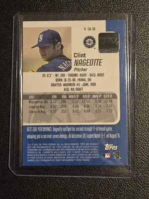 2002 Bowman’s Best #132 Clint Nageotte - Baseball Card Single