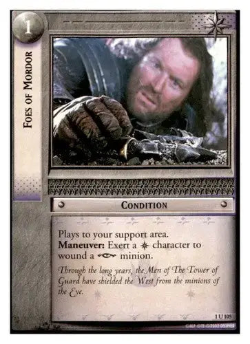 2002 Decipher LOTR Lord Of The Rings TCG Foes Of Mordor 1U105 ID:38933 - TCG Card Single