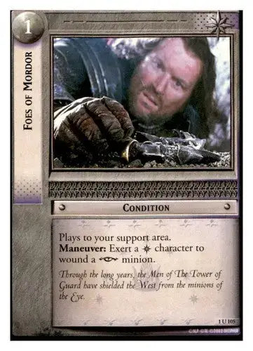2002 Decipher LOTR Lord Of The Rings TCG Foes Of Mordor 1U105 ID:38934 - TCG Card Single