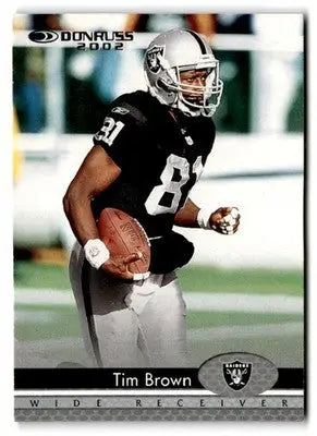 2002 Donruss #139 Tim Brown - Football Card Single