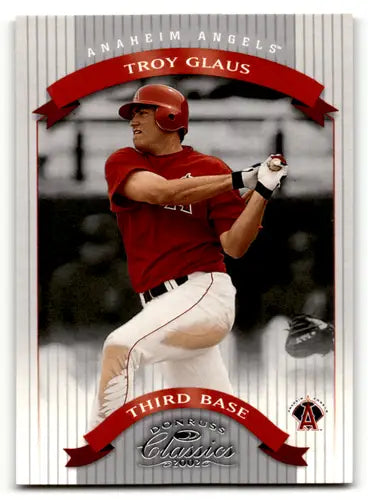 Original gloss Troy Glaus baseball card from Donruss Classics 2002 Samples series