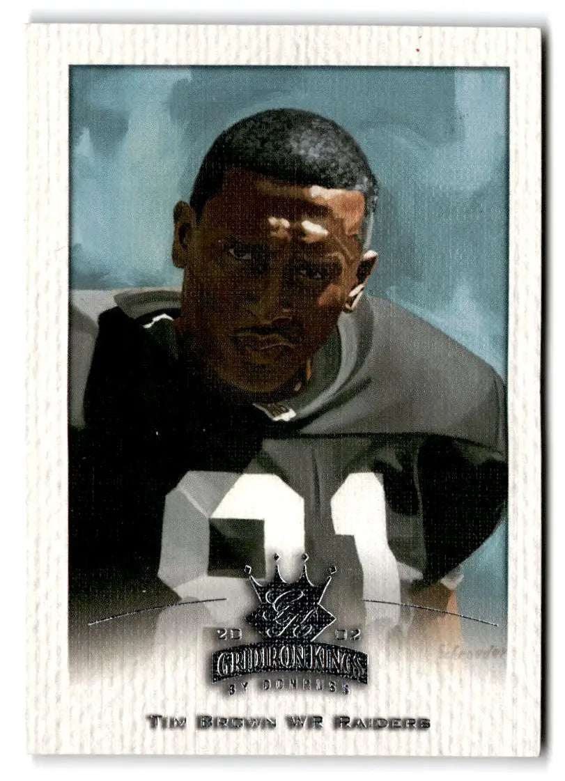 2002 Donruss Gridiron Kings #68 Tim Brown - Football Card Single