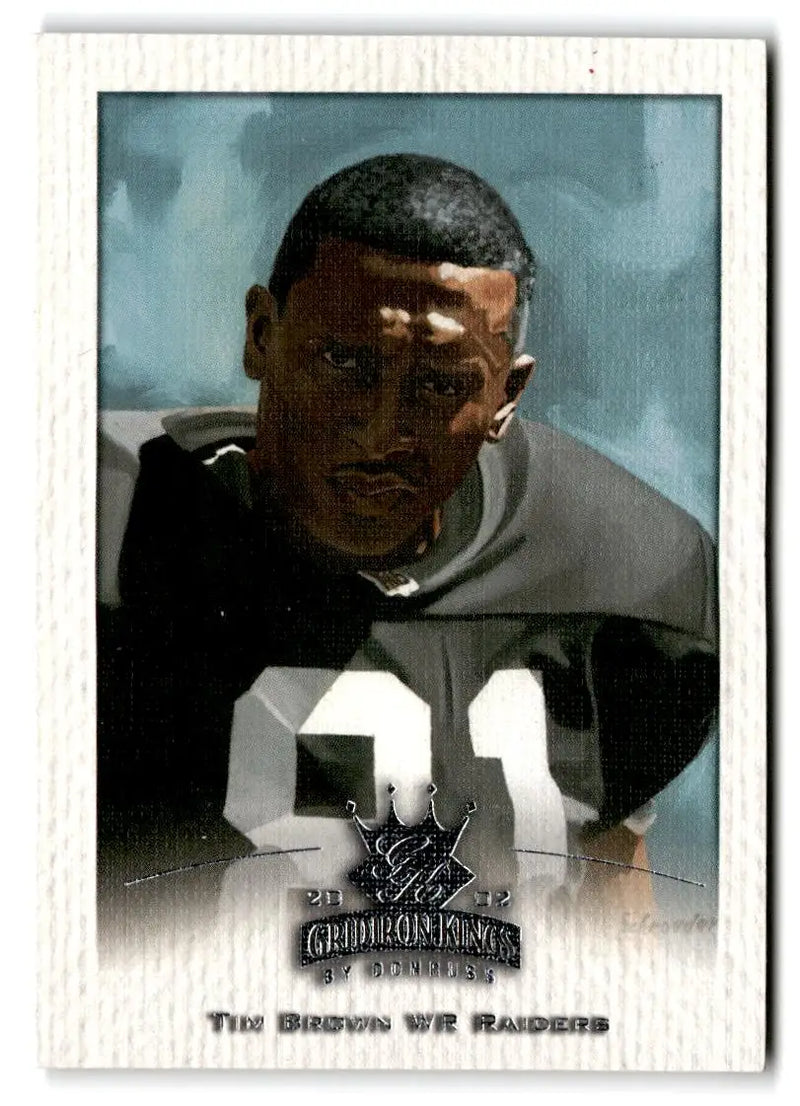 2002 Donruss Gridiron Kings #68 Tim Brown - Football Card Single
