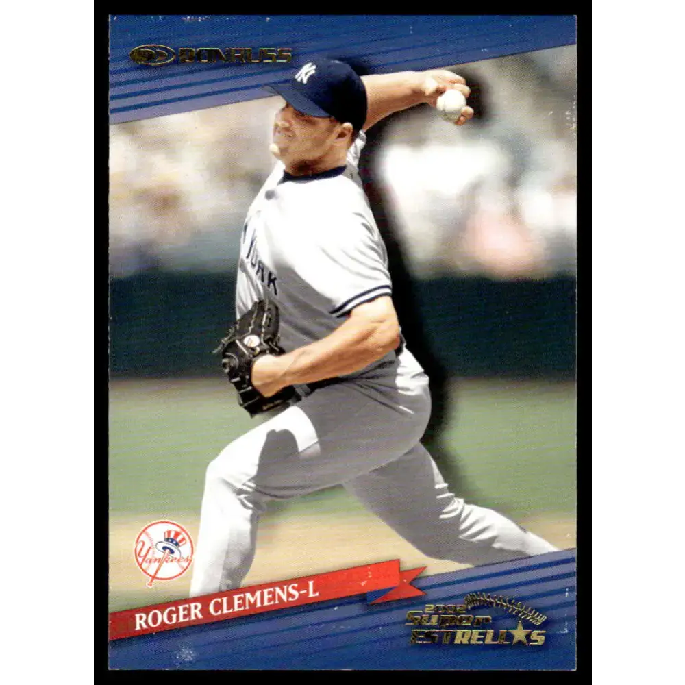 2002 Donruss Super Estrellas #62 Roger Clemens EX/NM New York Yankees Baseball Card - Baseball Card Single