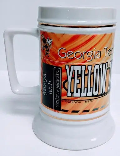 Encore Georgia Tech NCAA stein featuring the Georgia Tech Yellow Jackets logo