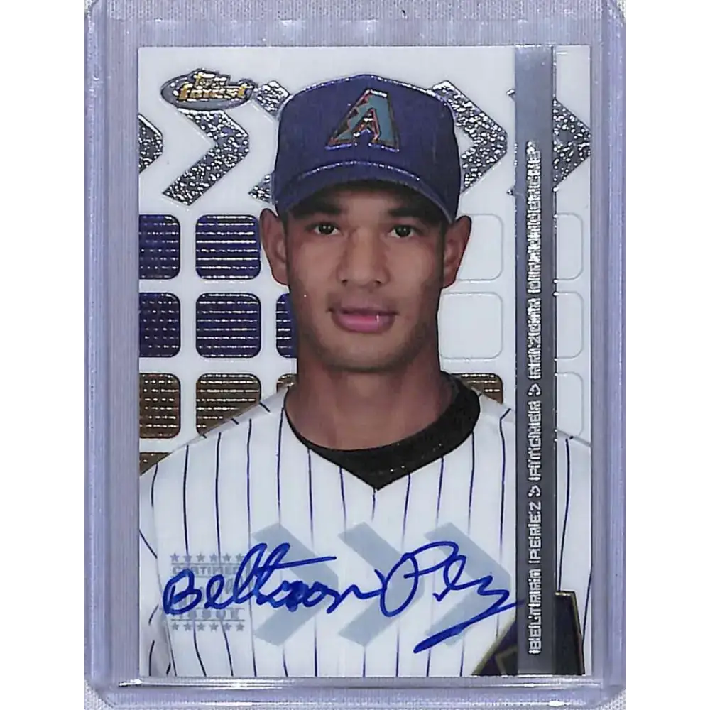 2002 Finest #105 Beltran Perez Auto Arizona Diamondbacks NM-MT Baseball Card - Baseball Card Single
