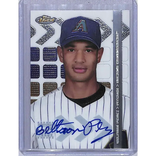 2002 Finest #105 Beltran Perez Auto Arizona Diamondbacks NM-MT Baseball Card - Baseball Card Single