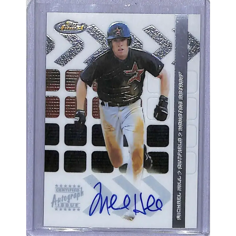 2002 Finest #109 Mike Hill Auto Houston Astros NM-MT Baseball Card - Baseball Card Single