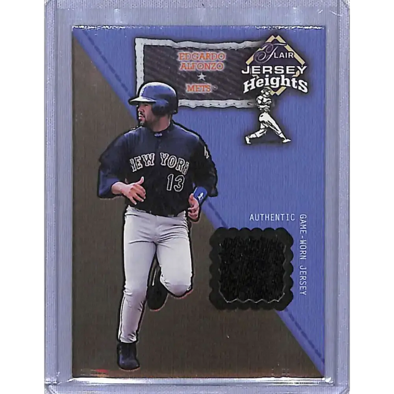 2002 Flair #NNO Edgardo Alfonzo Jersey Heights NM-MT Baseball Card - Baseball Card Single