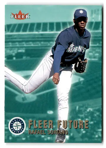2002 Fleer Rafael Soriano baseball card with original gloss NM-MT Mariners ID 73052