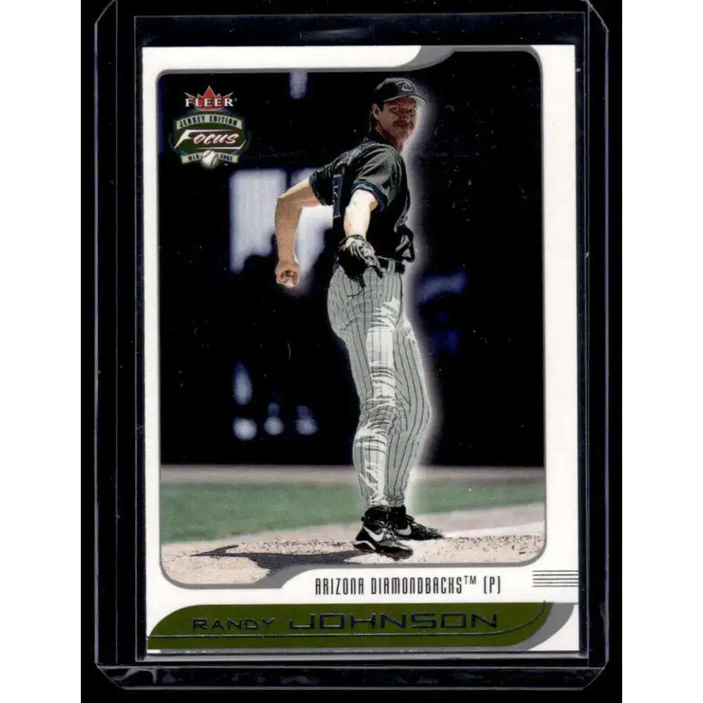 2002 Fleer Focus Jersey Edition #10 Randy Johnson EX/NM Arizona Diamondbacks Baseball Card - Baseball Card Single