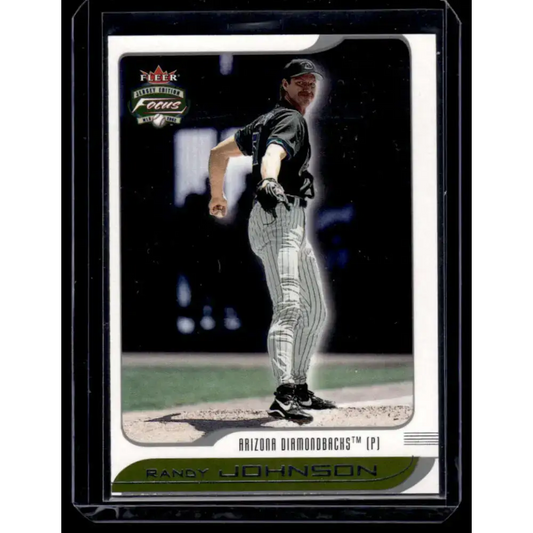 2002 Fleer Focus Jersey Edition #10 Randy Johnson EX/NM Arizona Diamondbacks Baseball Card - Baseball Card Single