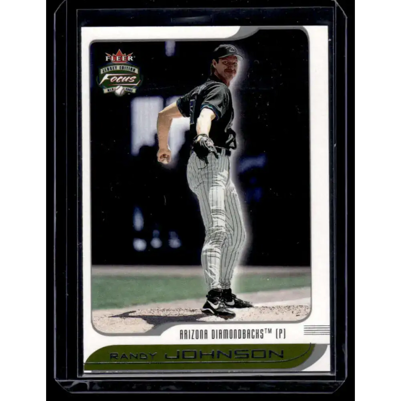 2002 Fleer Focus Jersey Edition #10 Randy Johnson EX/NM Arizona Diamondbacks Baseball Card - Baseball Card Single