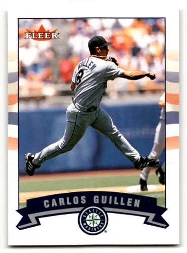 2002 Fleer Gold Backs Carlos Guillen baseball card Mariners NM-MT ID 61386