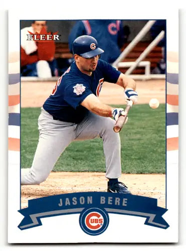 Original gloss Fleer Gold Backs Jason Bere baseball card from 2002 Fleer Gold collection