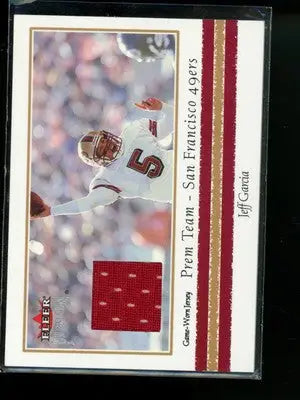 2002 Fleer Premium Jeff Garcia Game-Worn Jersey Football - Sports Memorabilia