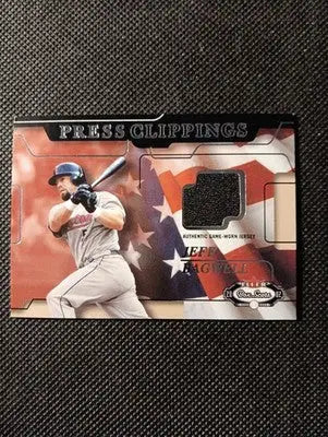 2002 Fleer - Press Clippings Jeff Bagwell. H. Astros. Jersey relic. NRMT+ - Baseball Card Single