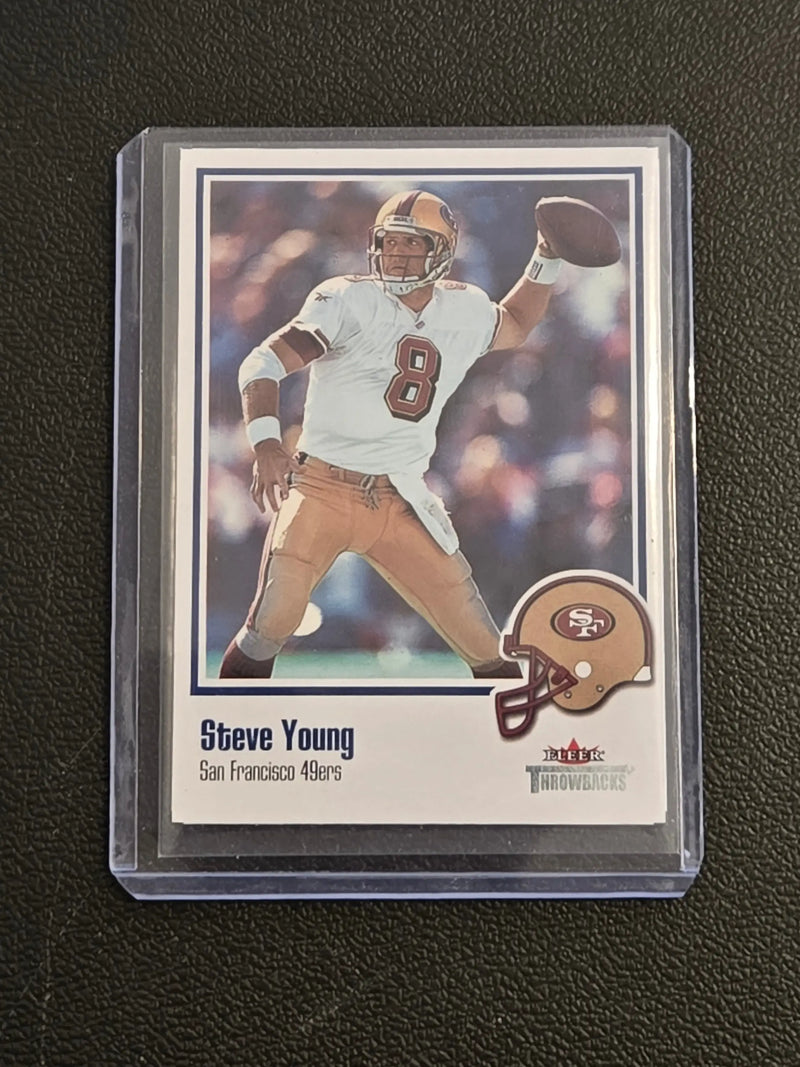 2002 Fleer Throwbacks #52 Steve Young - Football Card Single