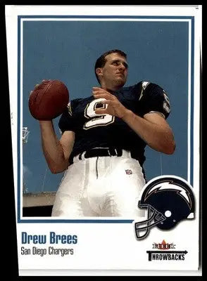 2002 Fleer Throwbacks #69 Drew Brees - Football Card Single