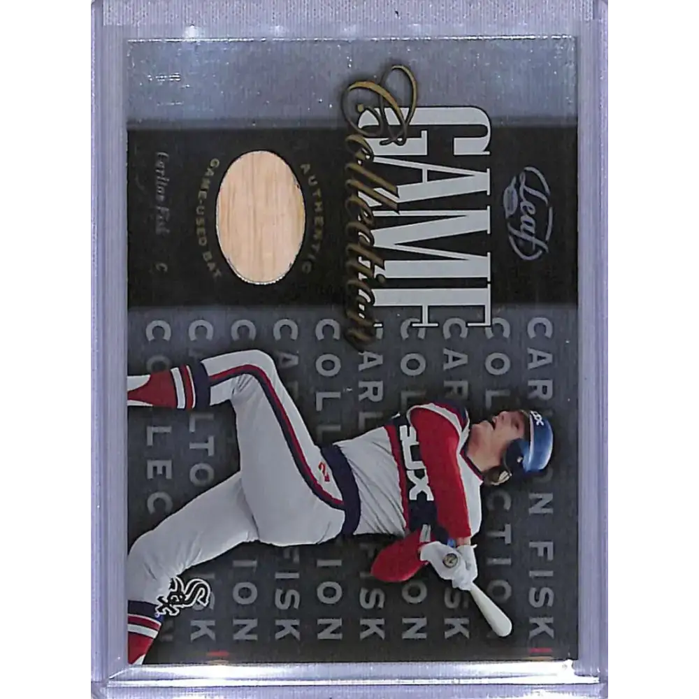 2002 Leaf #CF-B Carlton Fisk Game Collection NM-MT Baseball Card - Baseball Card Single