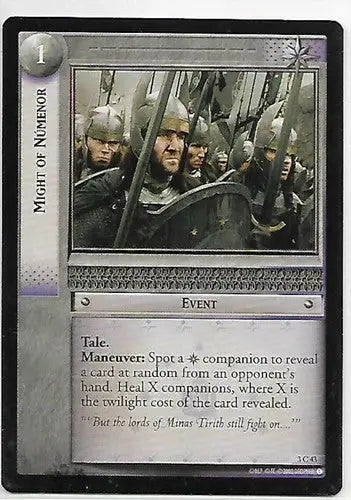2002 LOTR TCG Might Of Numenor 3C43 Trading Card NrMt or Better - TCG Card Single
