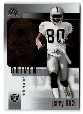 2002 Pacific Adrenaline #20 Jerry Rice Driven - Football Card Single