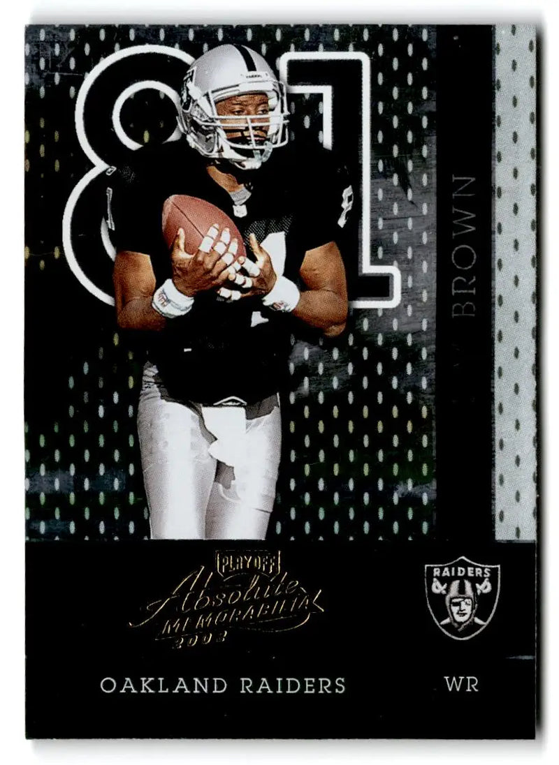 2002 Playoff Absolute Memorabilia #130 Tim Brown - Football Card Single