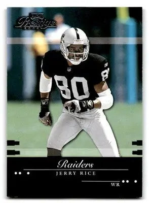 2002 Playoff Football Prestige Jerry Rice #104 Oakland Raiders - Football Card Single