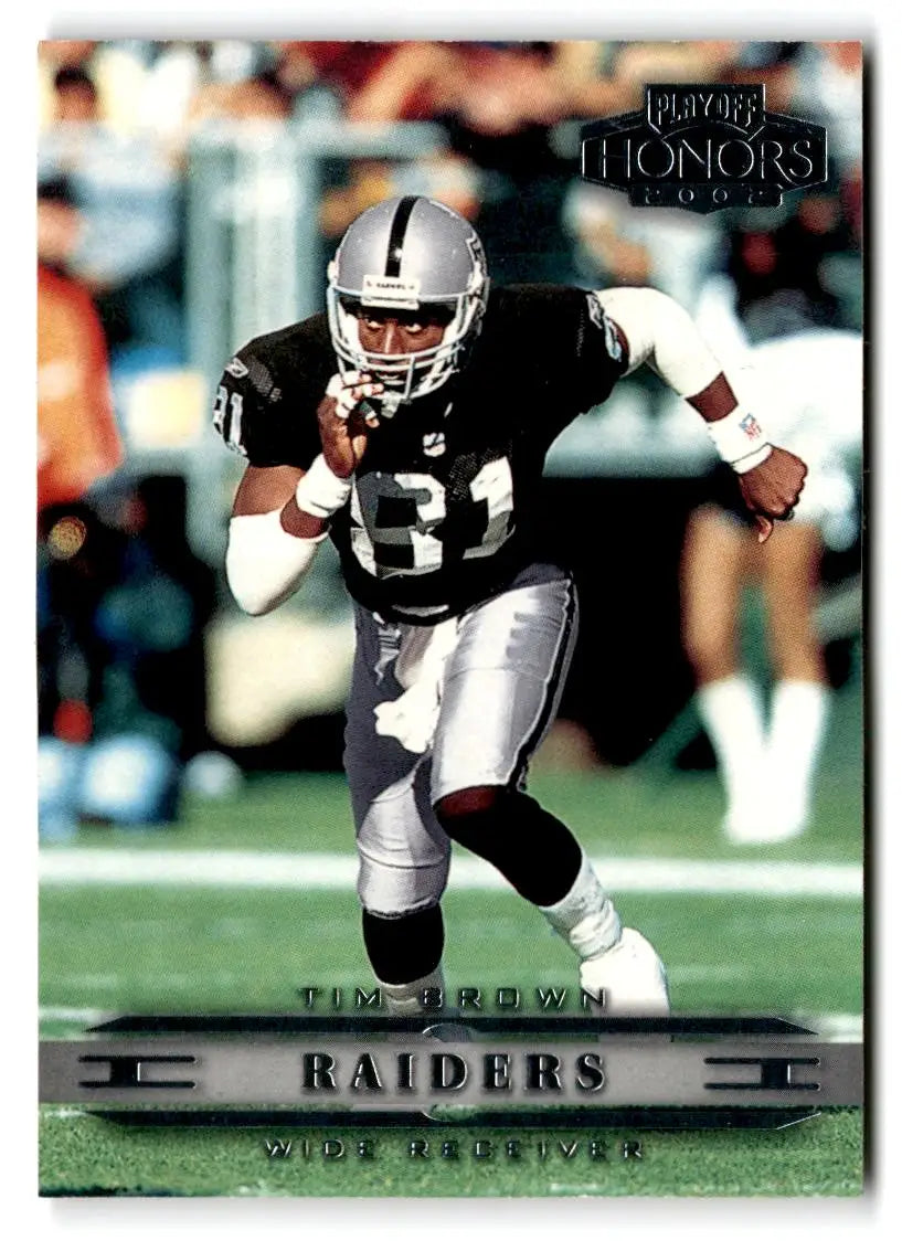 2002 Playoff Honors #68 Tim Brown - Football Card Single