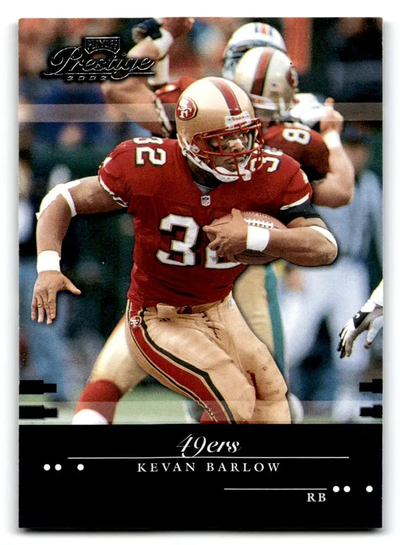 2002 Playoff Prestige #123 Kevan Barlow - Football Card Single