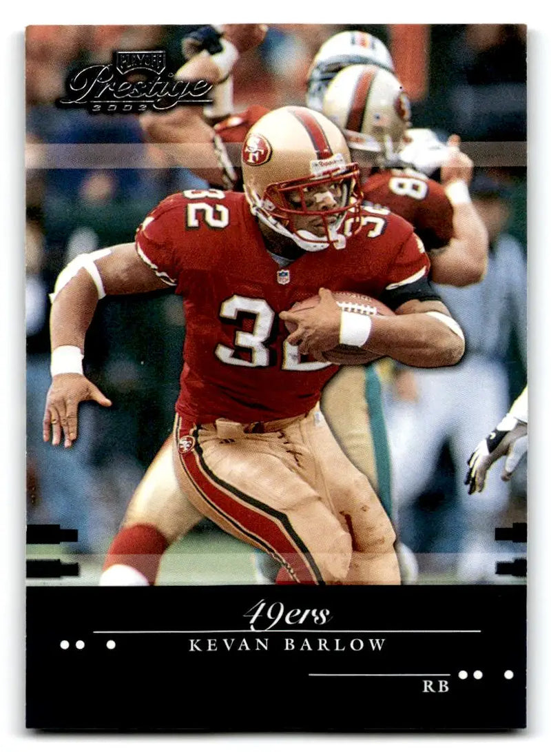 2002 Playoff Prestige #123 Kevan Barlow - Football Card Single