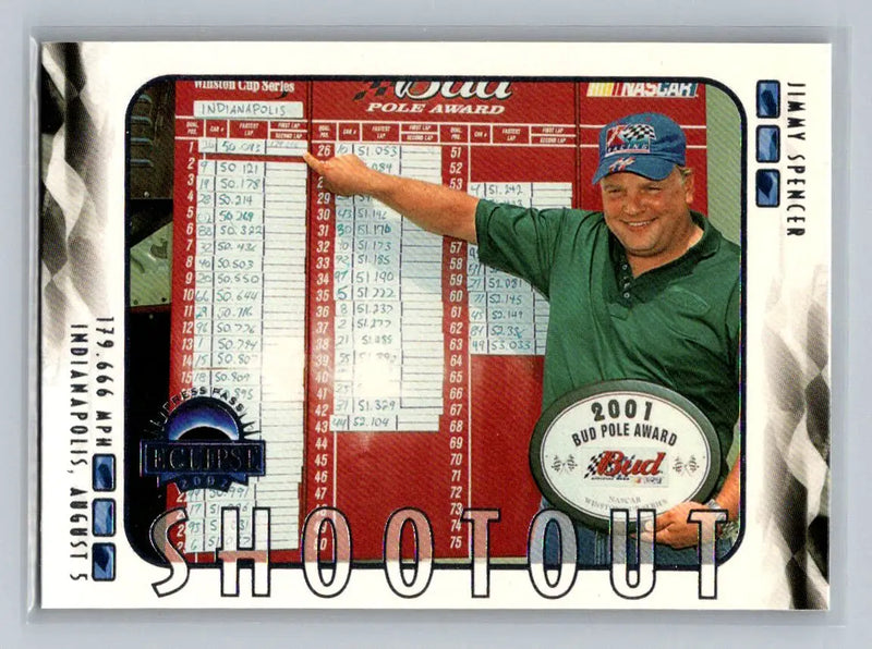 2002 Press Pass Eclipse #47 Jimmy Spencer Haas-Carter Motorsports - Racing Card Single