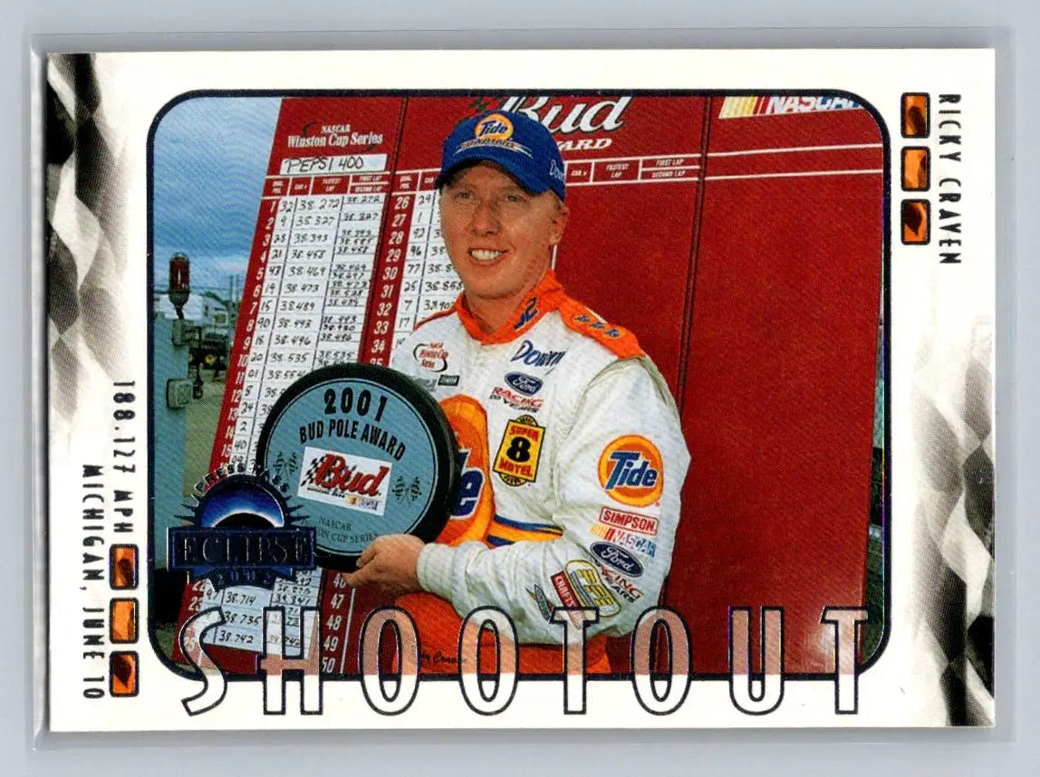 2002 Press Pass Eclipse #48 Ricky Craven PPI Motorsports - Racing Card Single
