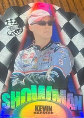 Press Pass Kevin Harvick racing card from 2002 Press Pass Showman series