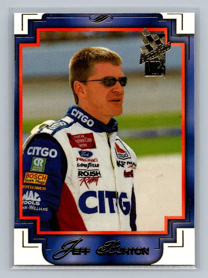 2002 Press Pass VIP #18 Jeff Burton Roush Racing - Racing Card Single
