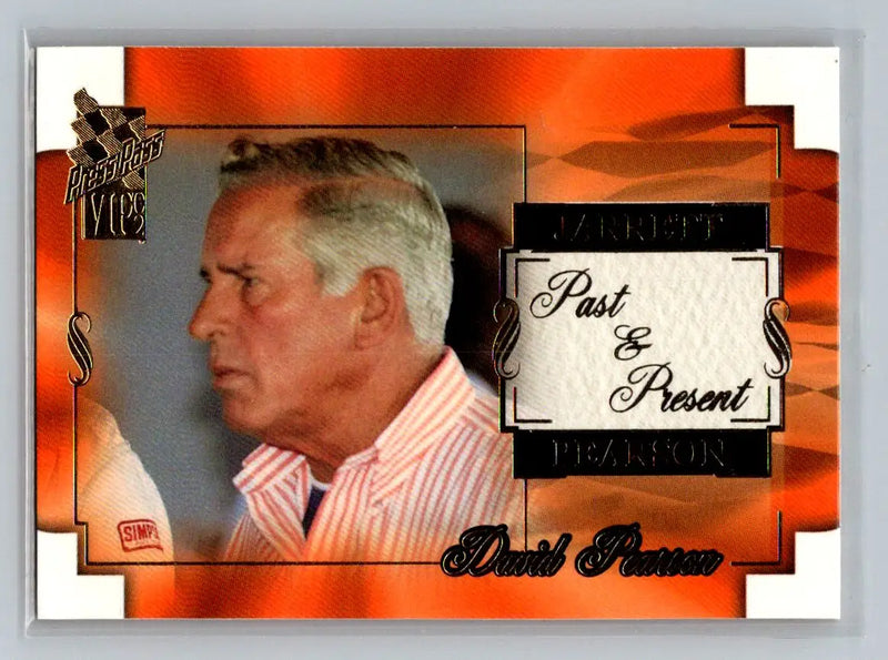 2002 Press Pass VIP #47 David Pearson Wood Brothers Racing - Racing Card Single