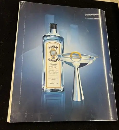 Bombay Sapphire gin advertisement in Texas Monthly Magazine Football August issue