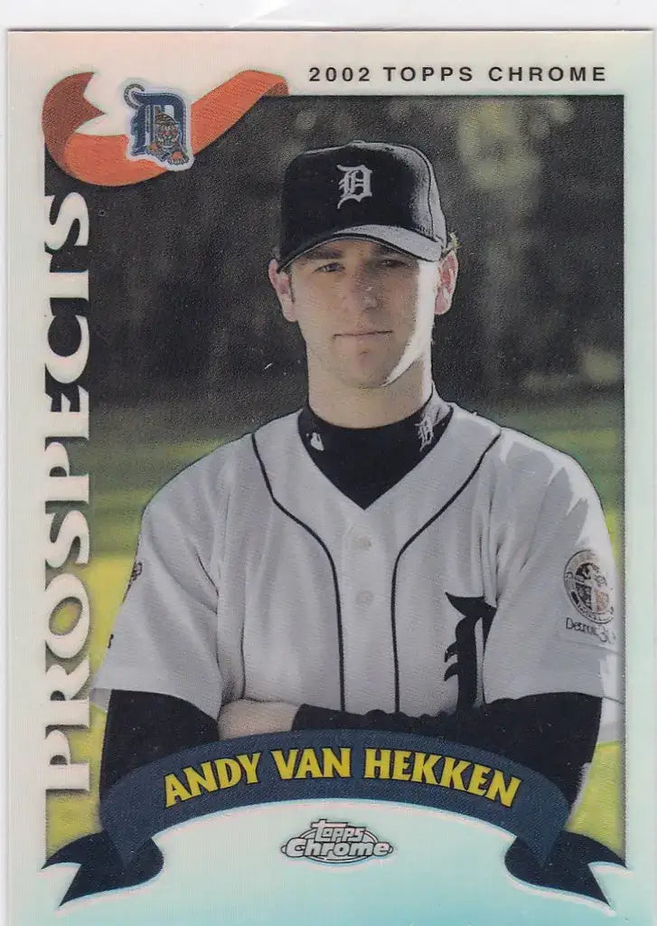 2002 Topps Chrome #T220 Andy Van Hekken Refractor Detroit Tigers