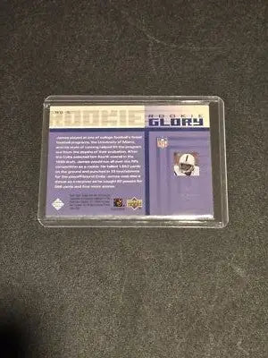 2002 UD Piece of History #RG-5 Edgerrin James Rookie Glory - Football Card Single