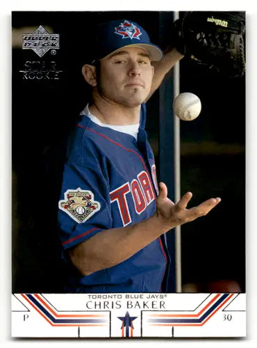 Upper Deck Chris Baker baseball card with original gloss from 2002 Upper Deck series