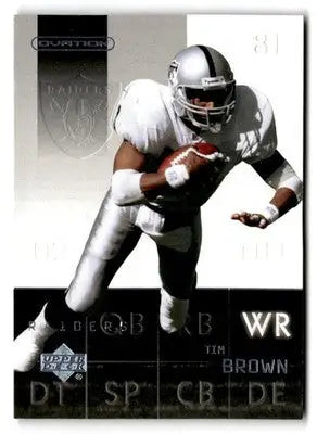 2002 Upper Deck Ovation #62 Tim Brown - Football Card Single