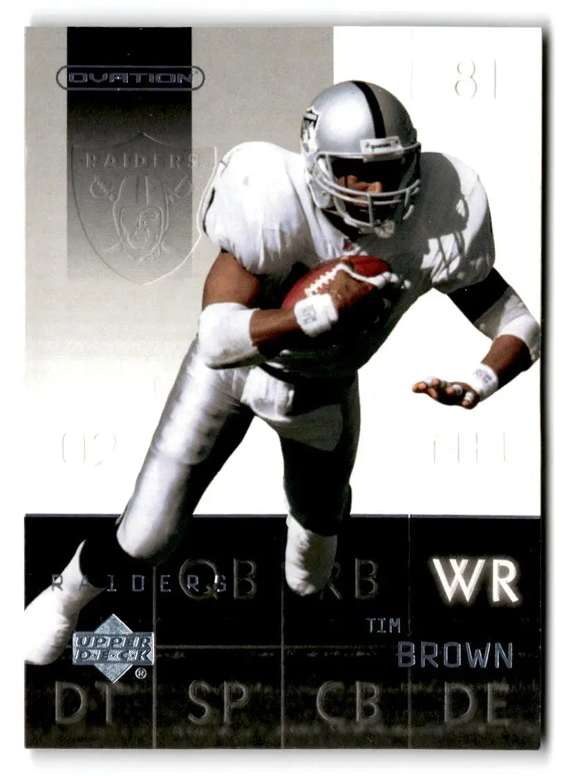2002 Upper Deck Ovation #62 Tim Brown - Football Card Single