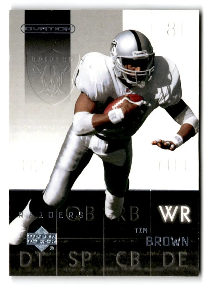 2002 Upper Deck Ovation #62 Tim Brown - Football Card Single