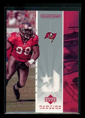2002 Upper Deck Ovation Jerseys Warren Sapp #DJ-WS Game-Worn Jersey Football - Sports Memorabilia