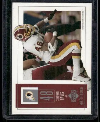 2002 Upper Deck Piece of History Stephen Davis #99 Football - Football Card Single